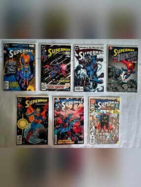 Superman DC Comics High Grade Comic Book Lot of 7 issue # 3,30,214,2,86,31,142